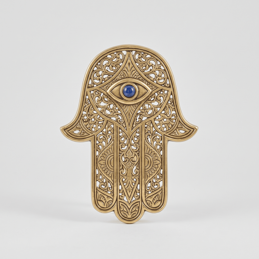 Hamsa Hand Plaque 8in Wall/Shelf Decor Home Decor