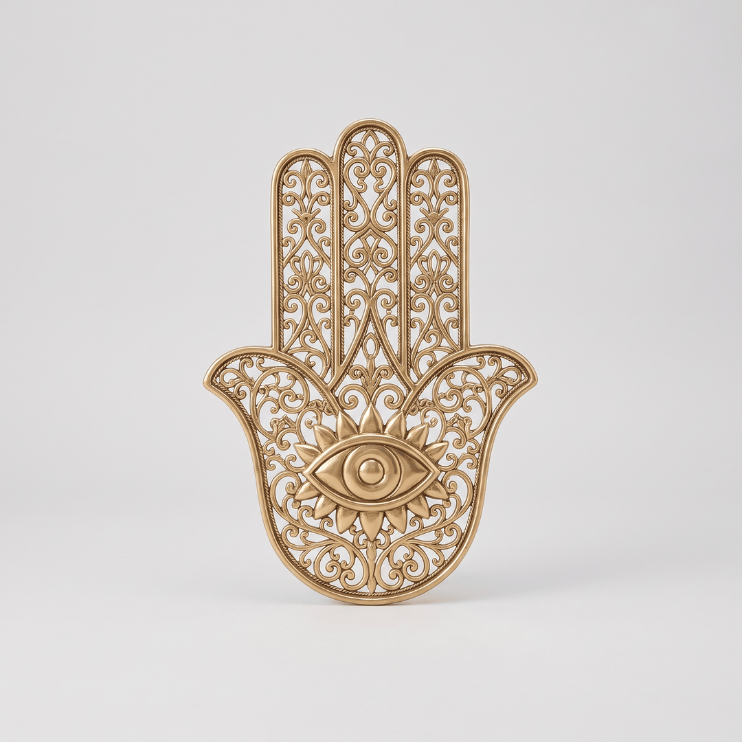 Hamsa Wall Plaque 12in Statement Piece Home Decor