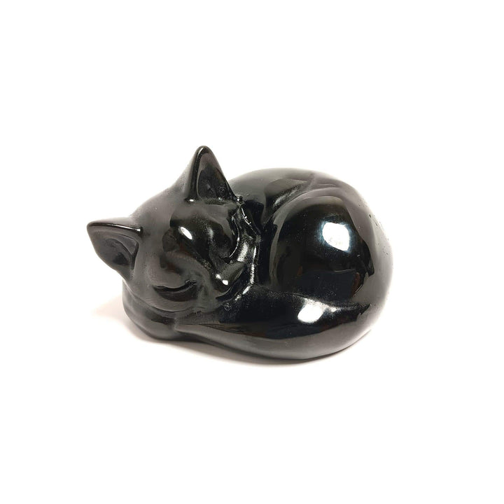 Hand Carved Crystal Cat Figurine 3 inch | The Harmony Store