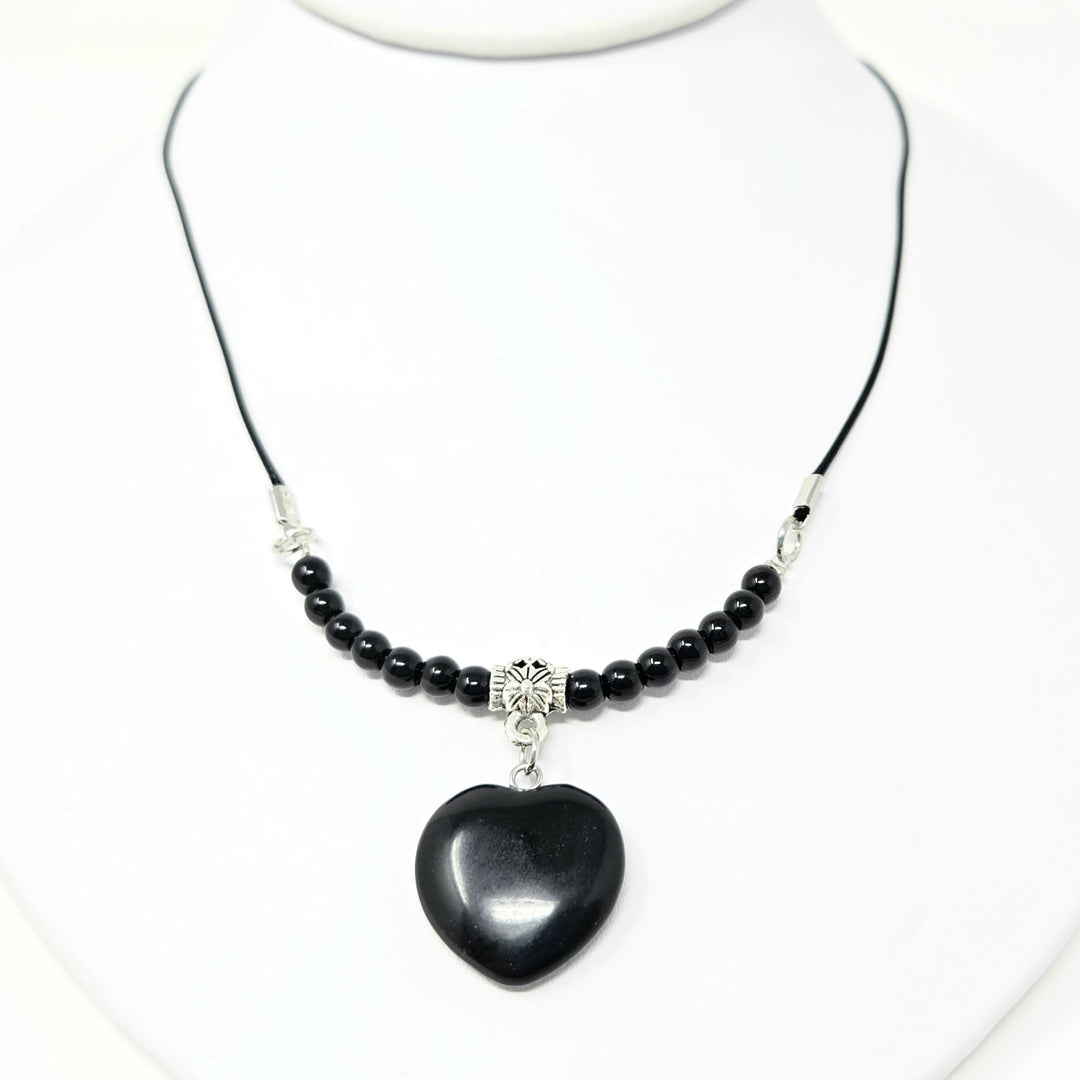 Heart Choker with Black Cord | The Harmony Store