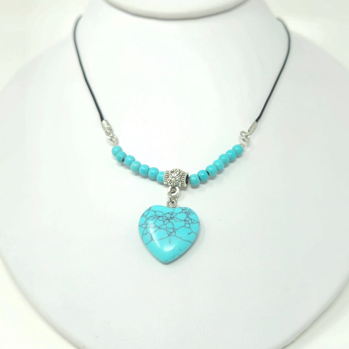 Heart Choker with Black Cord | The Harmony Store