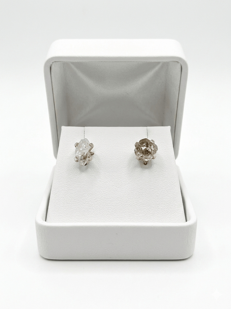 Herkimer Diamond 925 Silver Studs | The Harmony Store Earrings