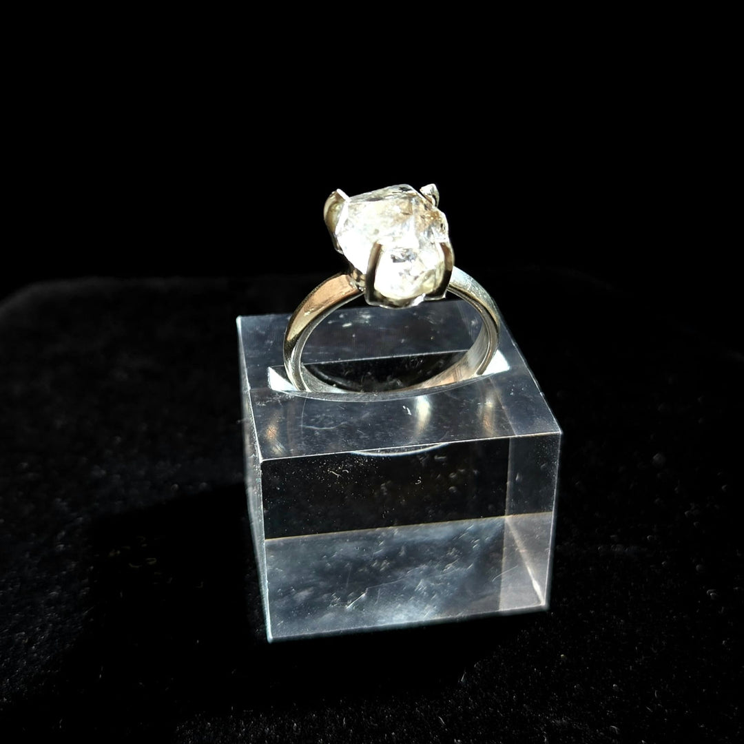 Herkimer Diamond Prong Set 925 Ring | The Harmony Store Ring