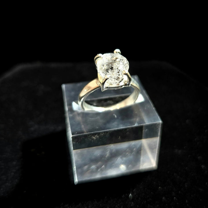 Herkimer Diamond Prong Set 925 Ring | The Harmony Store Ring