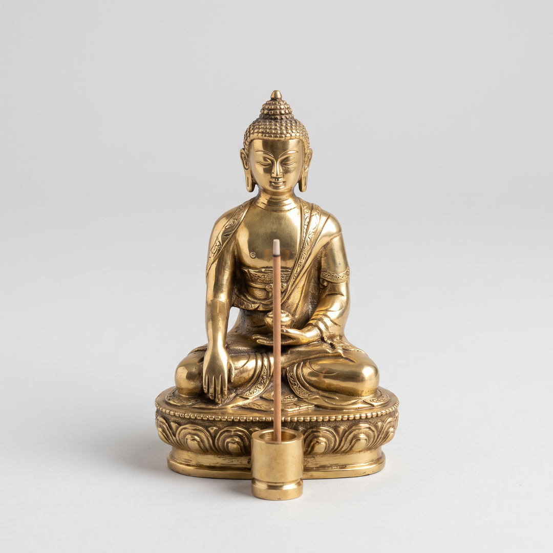 Golden Buddha Incense Holder