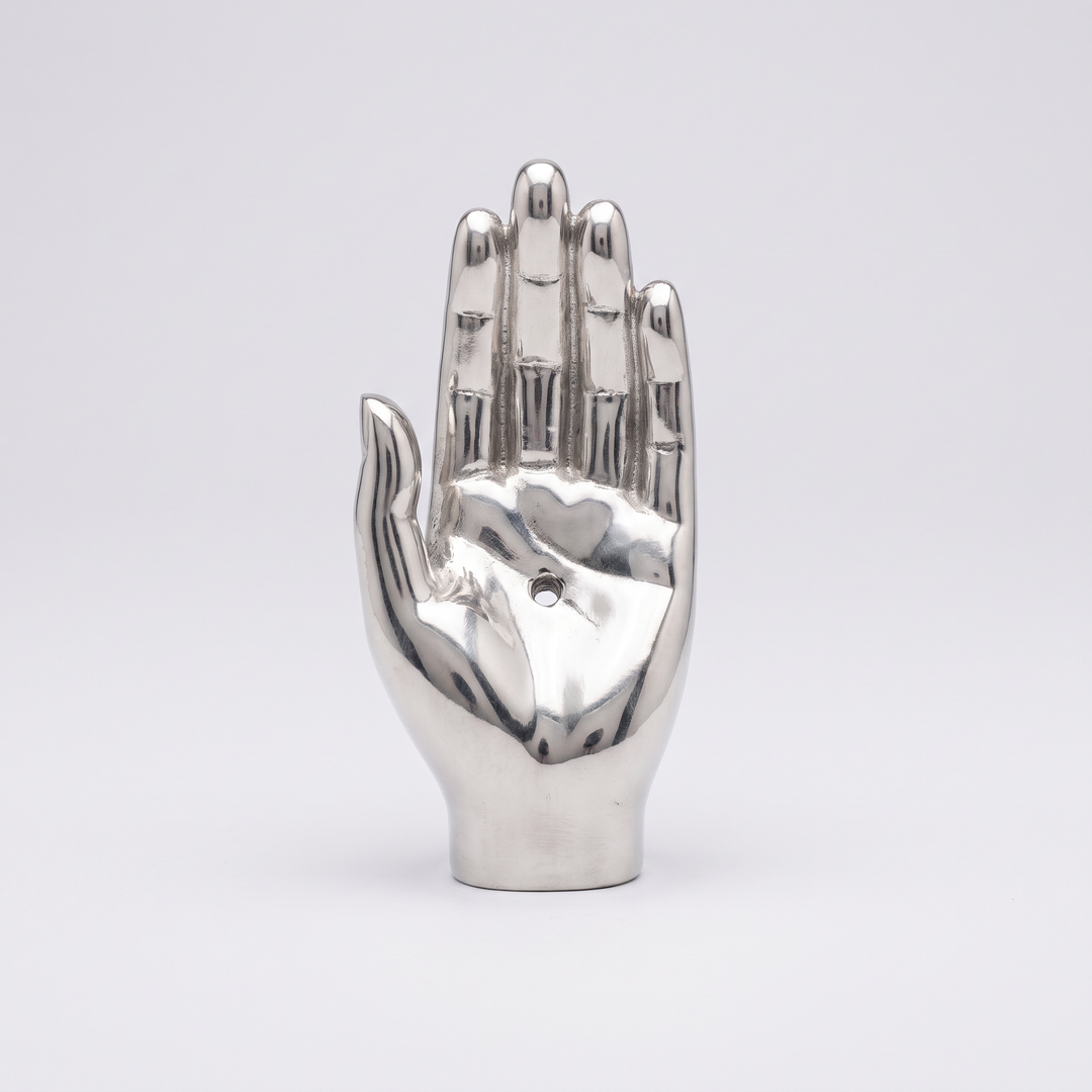 Silver Hand Incense Burner