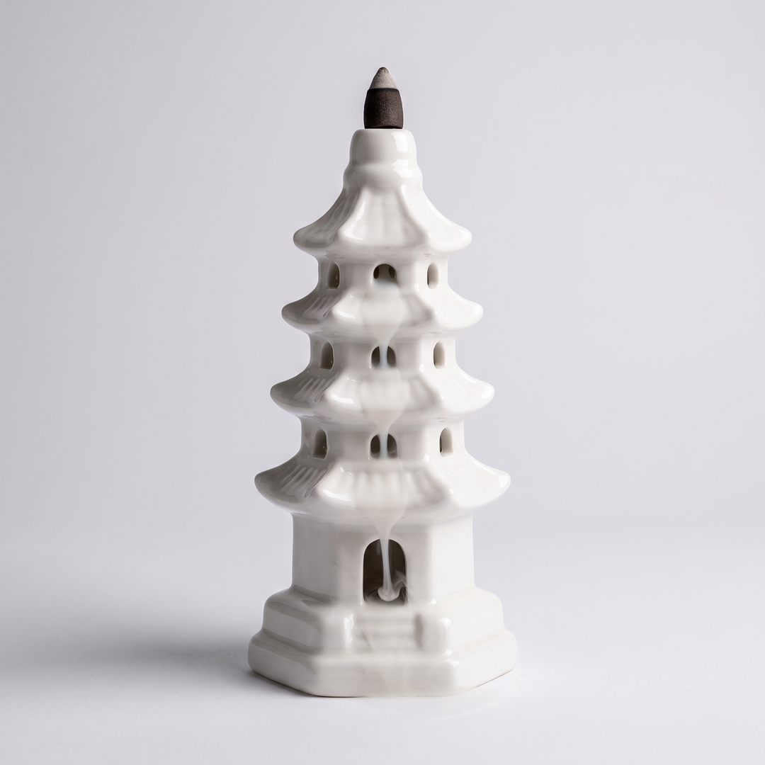 Ceramic Tower Backflow Incense Burner