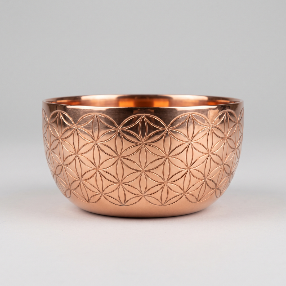 Copper Flower of Life Bowl