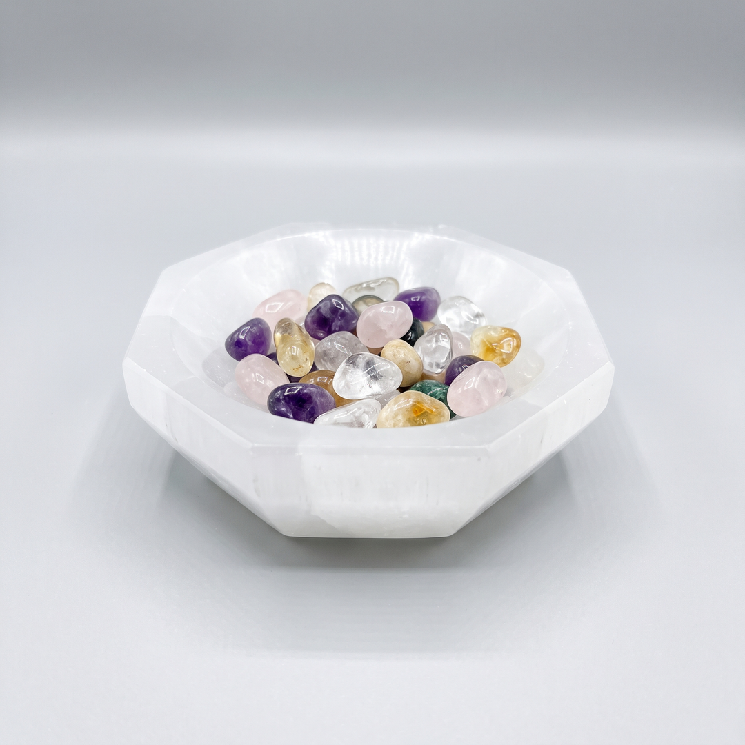 Selenite Octagonal Charging Bowl