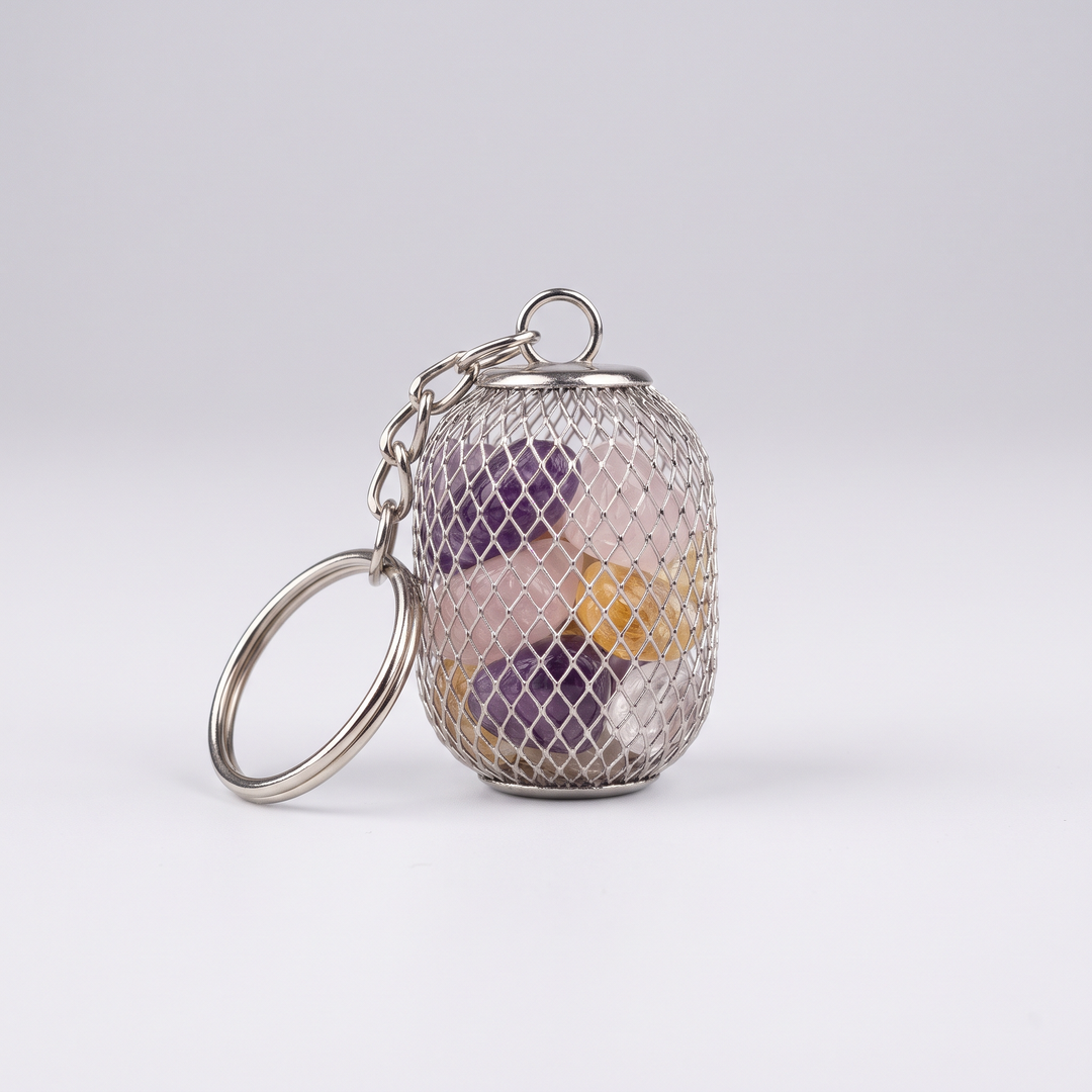 Tumbled Stone Mix Keychain