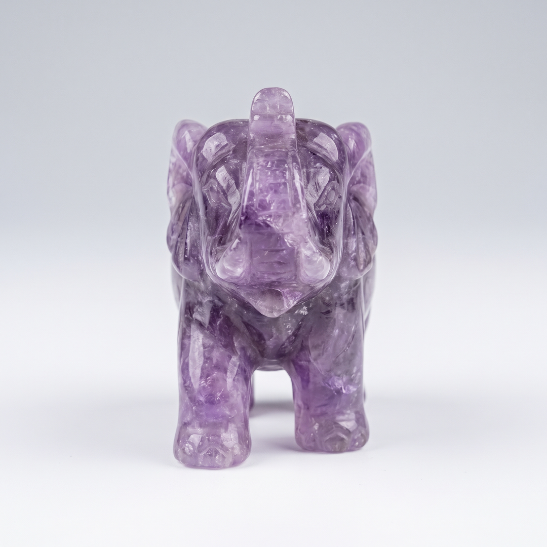 Amethyst Elephant Figurine