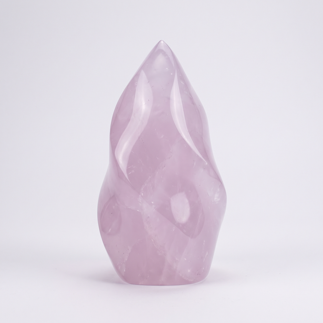 Lavender Rose Quartz Flame (Madagascar)