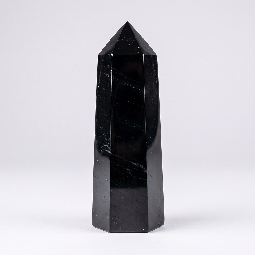 Black Tourmaline Tower Obelisk