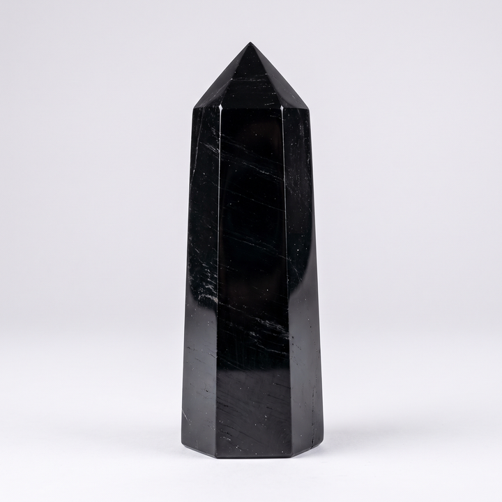 Black Tourmaline Tower Obelisk