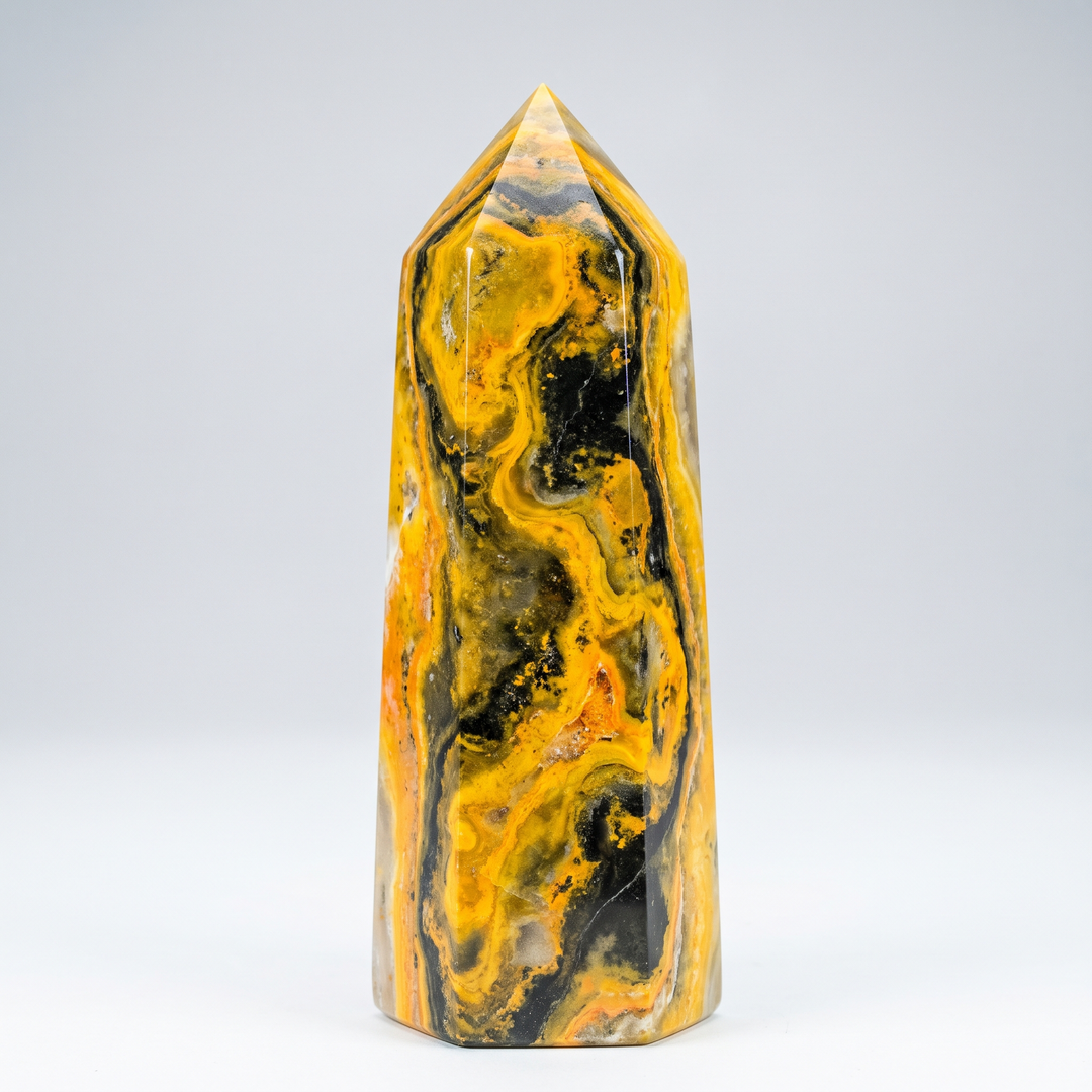 Bumble Bee Jasper Tower (4")
