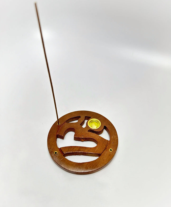 Incense Stick Cone Burner Om 4" - The Harmony Store