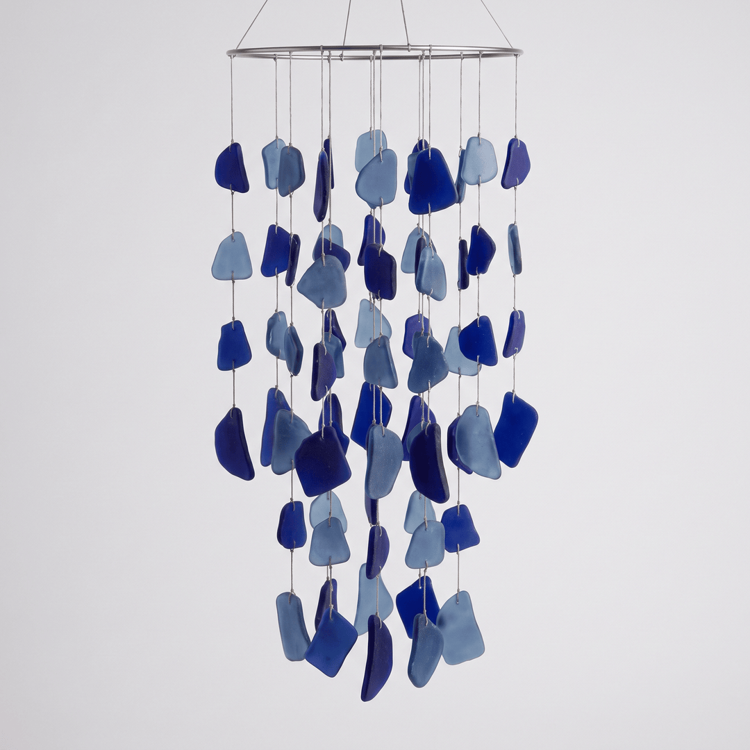 Indigo Wind Chime (24-Inch Glass) | The Harmony Store Home Decor