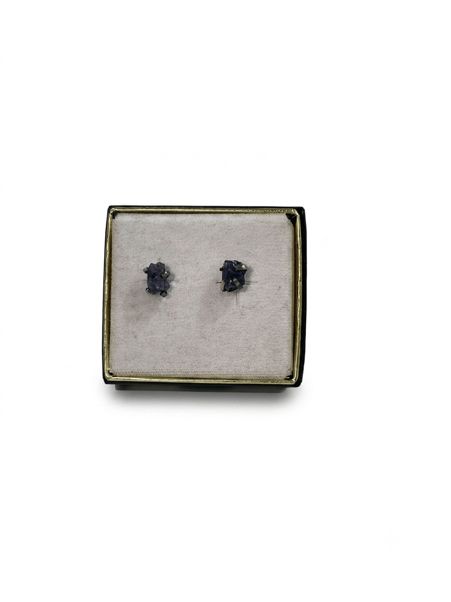Iolite 925 Silver Stud Earrings | The Harmony Store Earrings