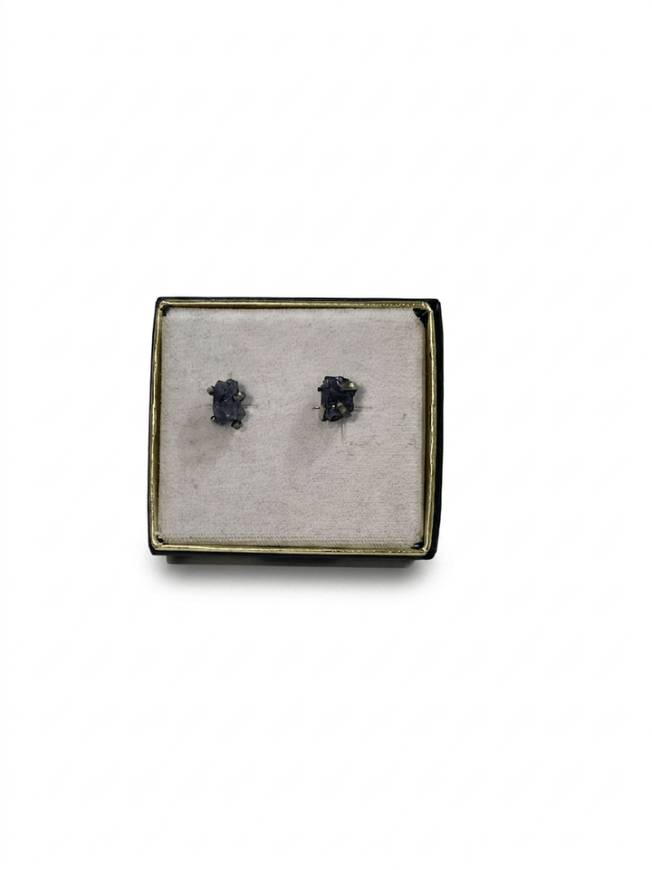 Iolite 925 Silver Stud Earrings | The Harmony Store Earrings