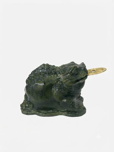Jade Prosperity Frog 6-Inch | The Harmony Store Feng Shui
