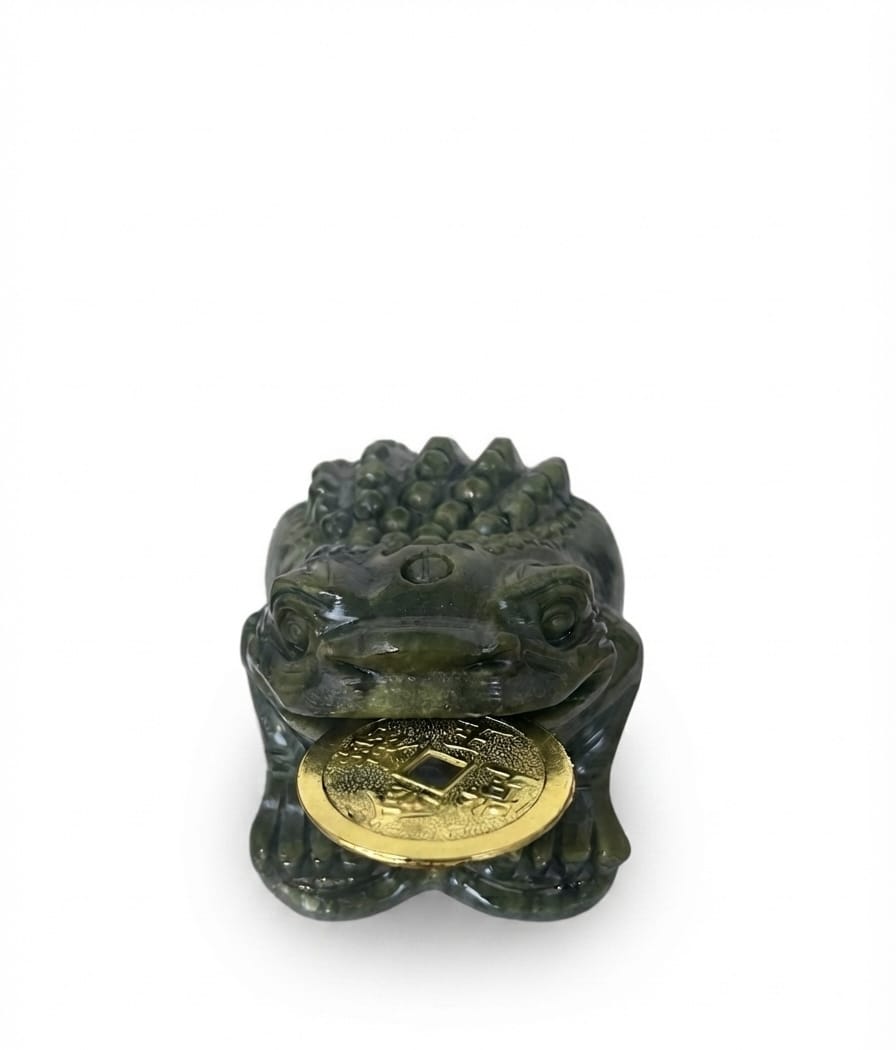 Jade Prosperity Frog 6-Inch | The Harmony Store Feng Shui