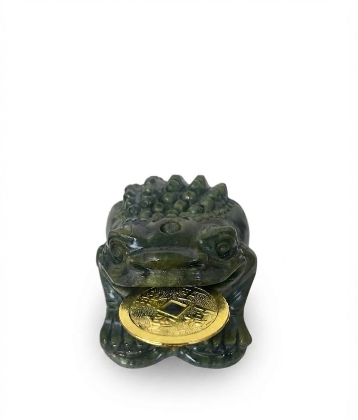 Jade Prosperity Frog 6-Inch | The Harmony Store Feng Shui