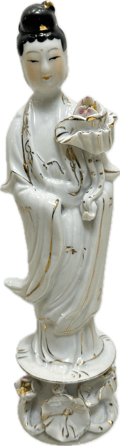 Kuan Yin Porcelain Statue Medium | The Harmony Store Statue