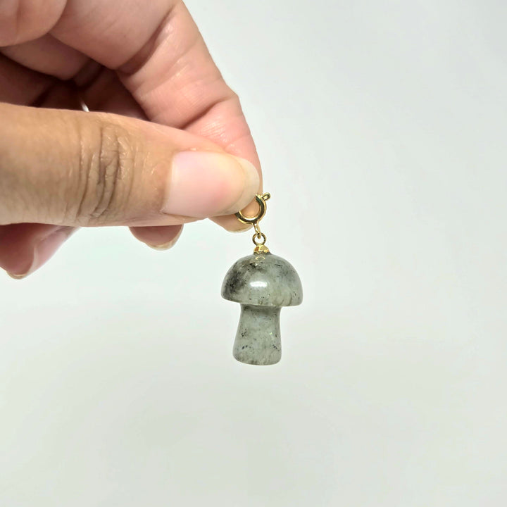 Labradorite Mushroom Pendant 3/4 Inch | The Harmony Store Pendant