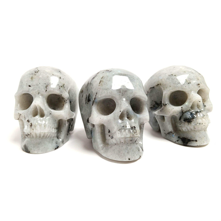 Labradorite Hand Carved Skull | The Harmony Store Crystal Skull
