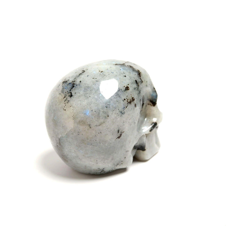 Labradorite Hand Carved Skull | The Harmony Store Crystal Skull