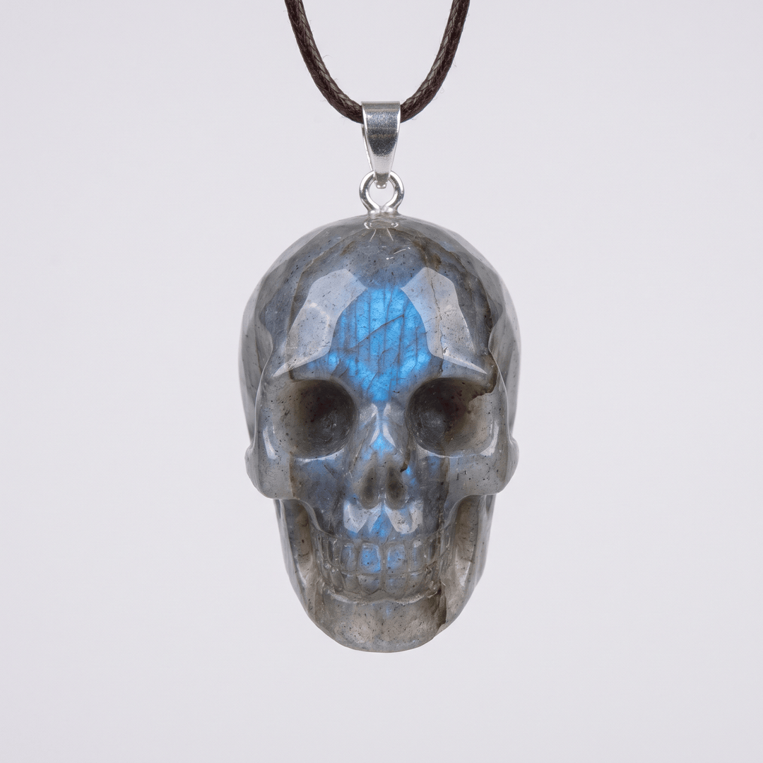 Labradorite Skull on Neck | Harmony Store Skull
