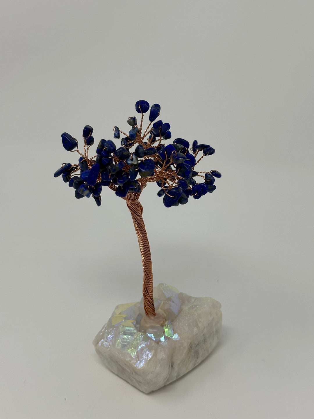 Lapis Lazuli Aura Bonsai Tree 3x6" | The Harmony Store Home Decor