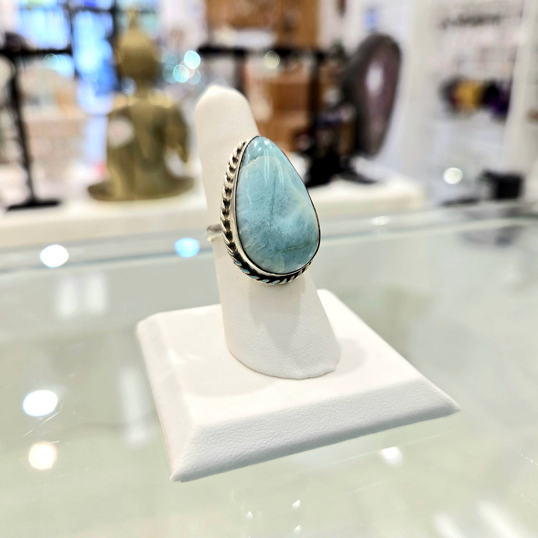 Larimar Ring Adjustable | The Harmony Store Ring