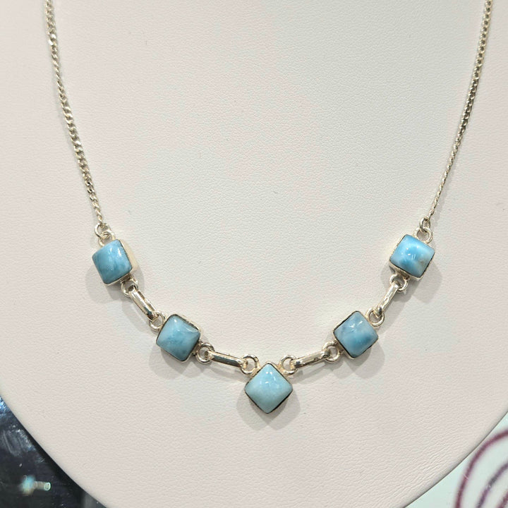 Larimar Sterling Silver Chain | The Harmony Store Chain neclac : 9.4