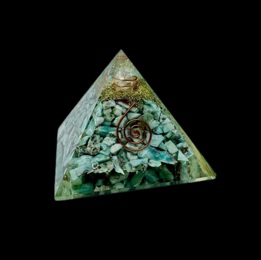 Larimar Orgonite Pyramid | The Harmony Store Pyramid