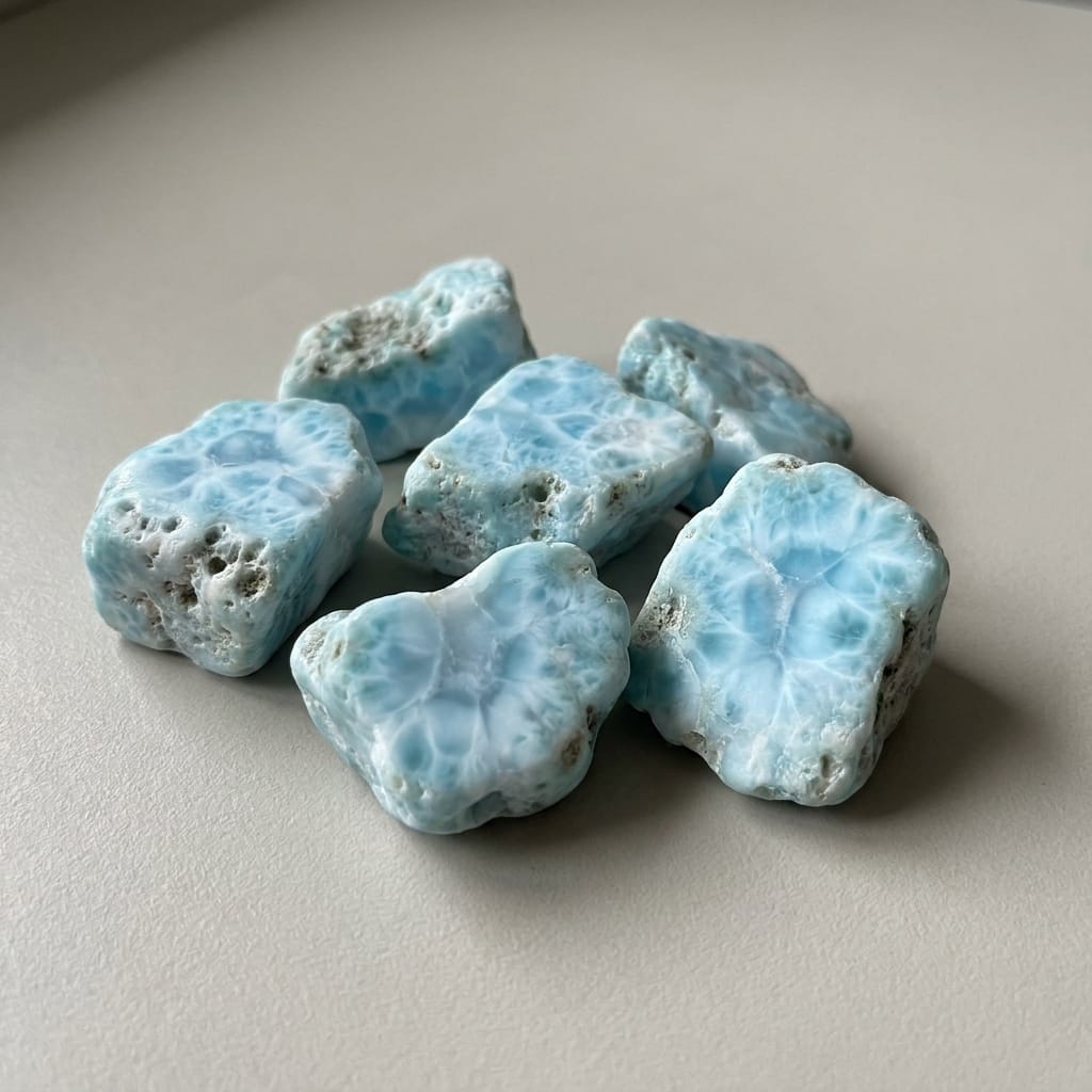 Larimar Rough up to 50g | Rare Dominican Blue Stone Rough