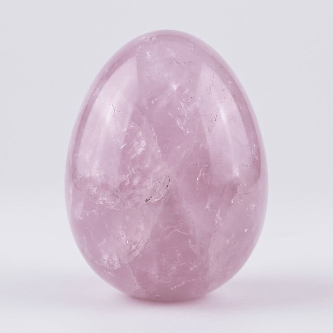 Lavender Rose Quartz Egg - Madagascar | Harmony Egg