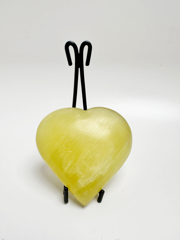 Lemon Calcite Heart - The Harmony Store