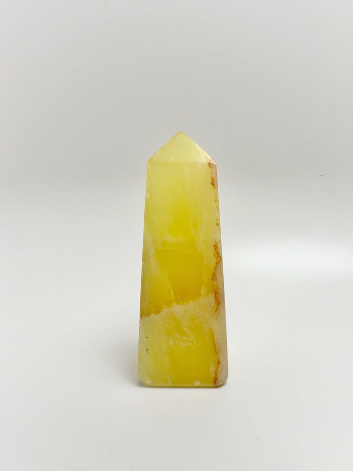 Lemon Calcite Tower Crystal | The Harmony Store Tower