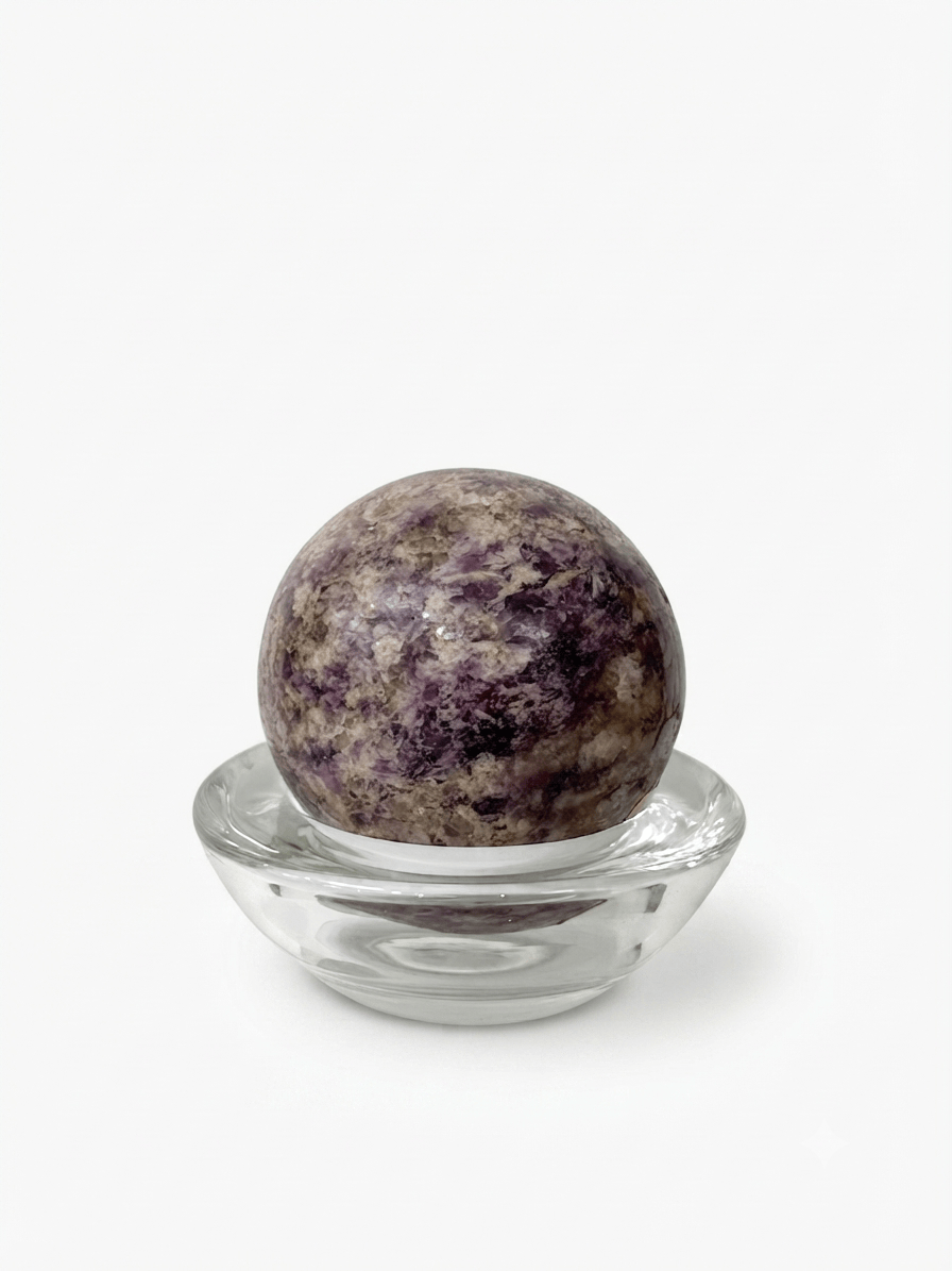 Lepidolite Crystal Sphere | The Harmony Store Sphere