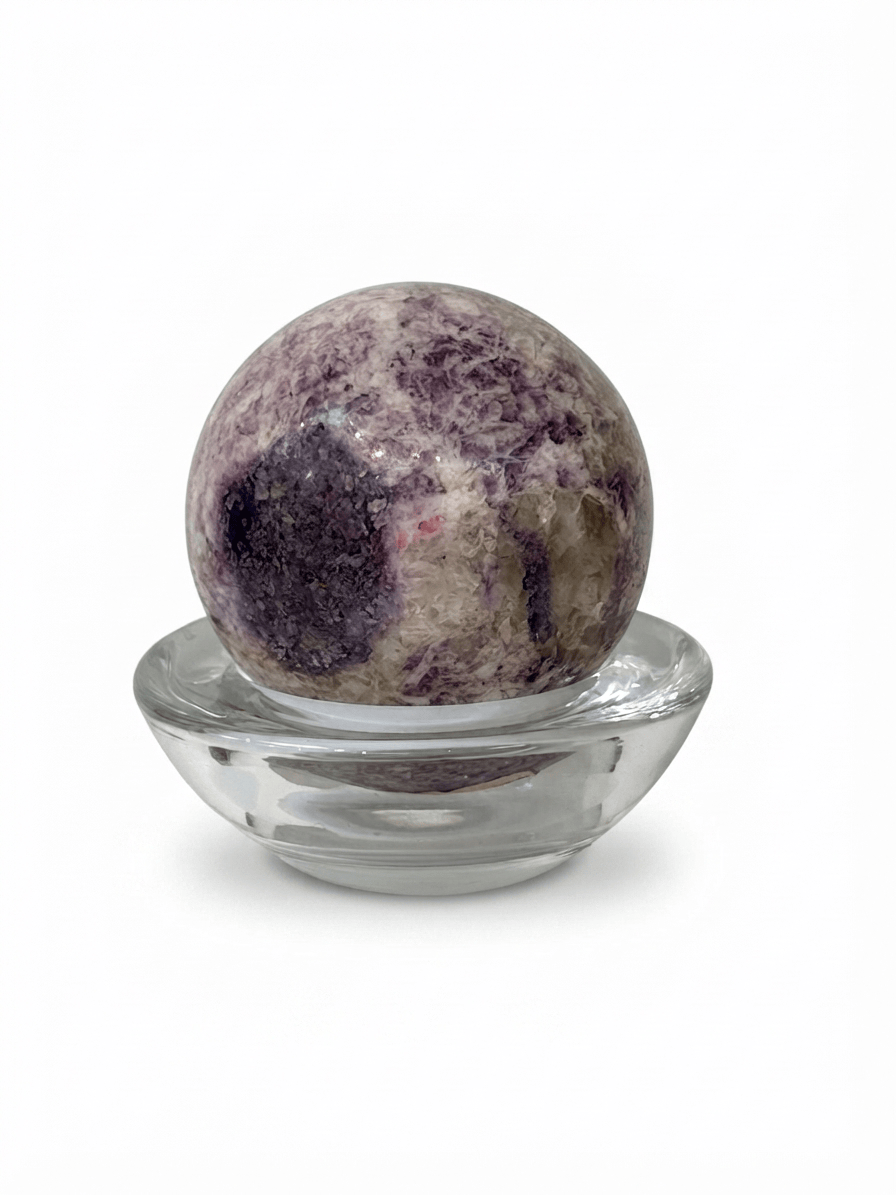 Lepidolite Crystal Sphere | The Harmony Store Sphere