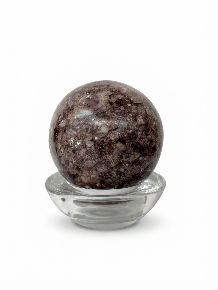 Lepidolite Crystal Sphere | The Harmony Store Sphere