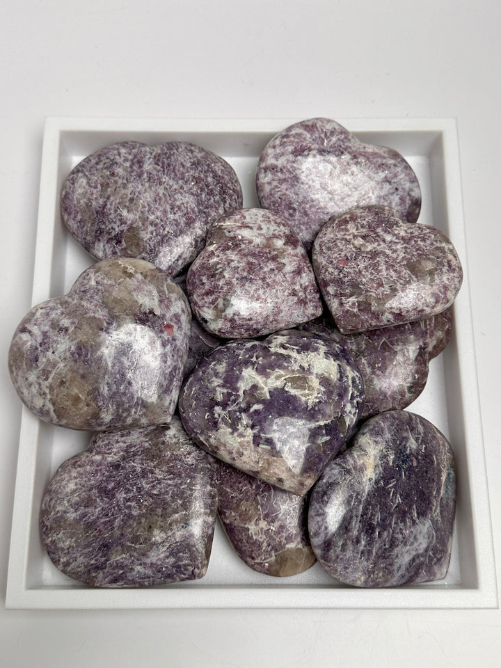 Lepidolite Heart from Madagascar | The Harmony Store Heart