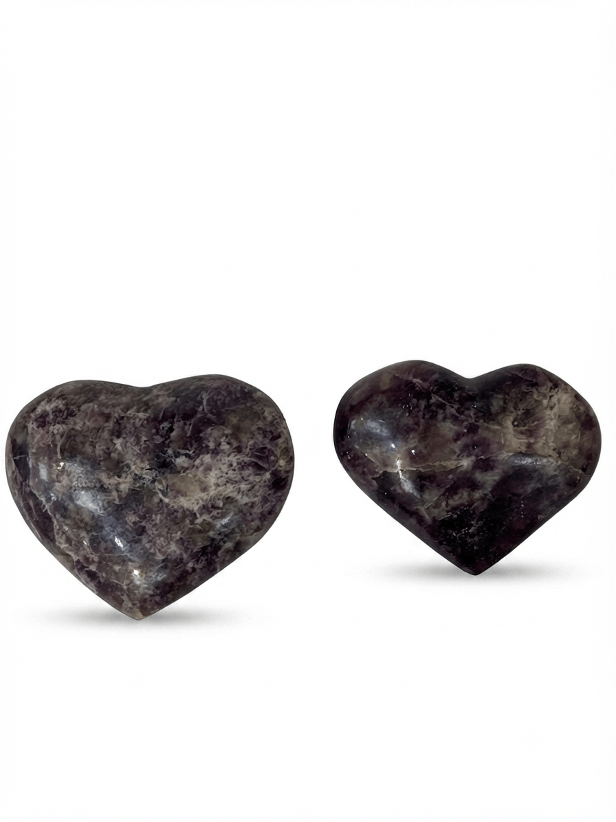 Lepidolite Heart Medium | The Harmony Store Heart