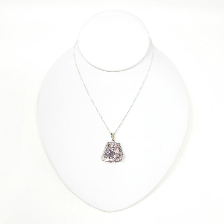 Lepidolite Rough Crystal Pendant | The Harmony Store Pendant