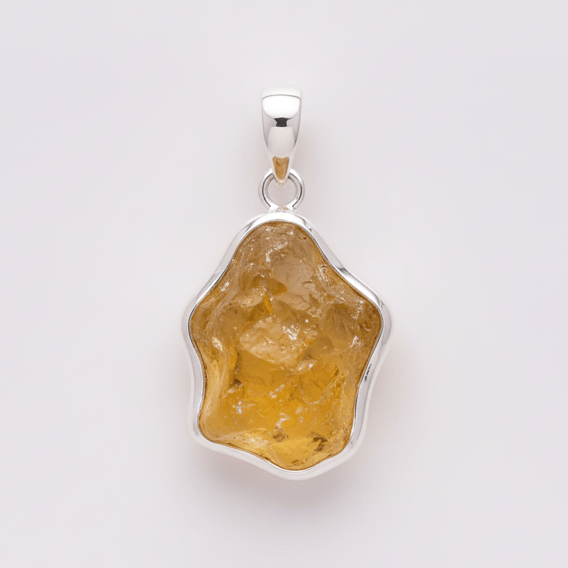 Libyan Desert Glass Pendant - Libyan Desert Glass Pendant | 925 Sterling Silver Transformation Jewelry Pendant