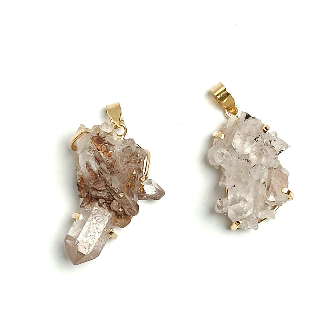 Lithium Quartz Cluster Claw Necklace | The Harmony Store Necklace