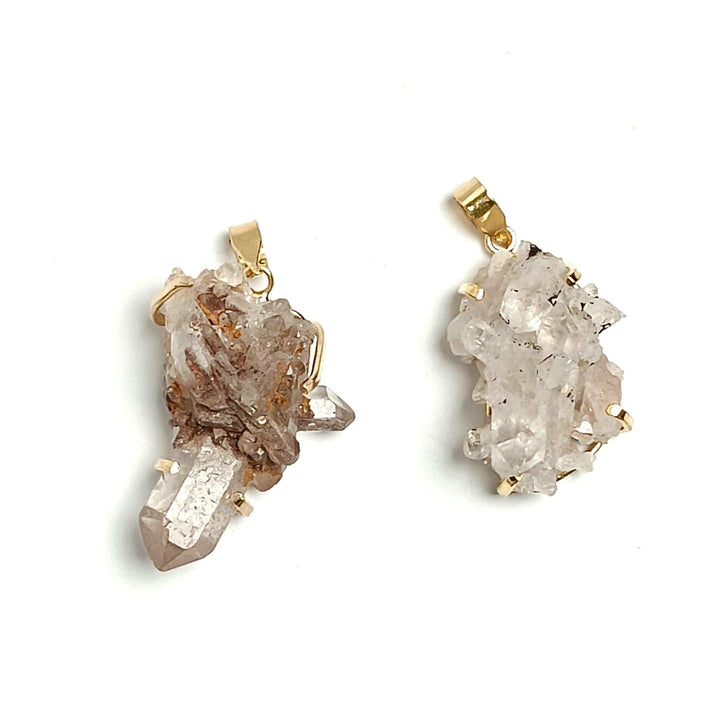 Lithium Quartz Cluster Claw Necklace | The Harmony Store Necklace