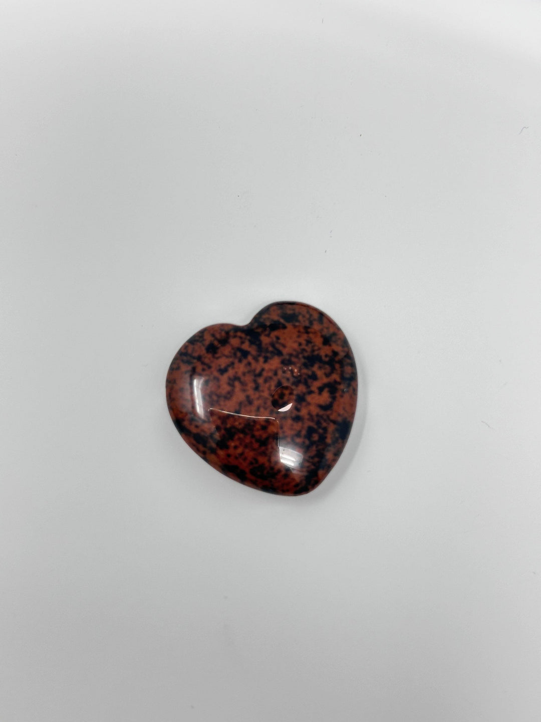 Mahogany Obsidian Flat Heart | The Harmony Store Heart