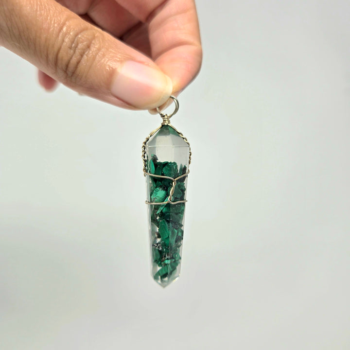 Malachite Orgonite Pendant 1.75-Inch | The Harmony Store Pendant